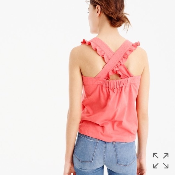 J. Crew bow top with embroidered trim - Picture 3 of 8
